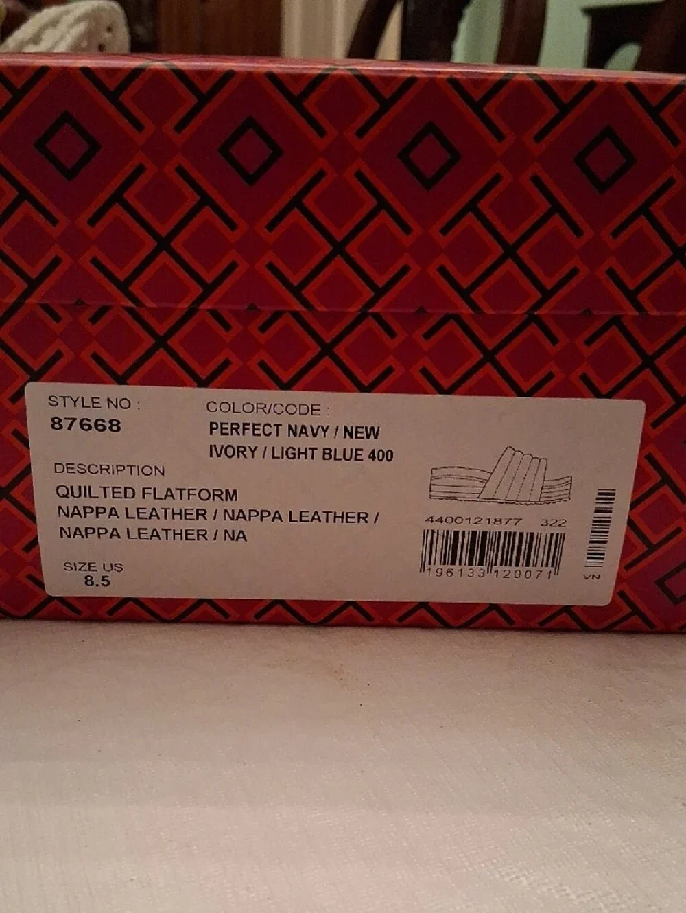 Tory Burch Quilted Flatform Nappa  Leathet Sandels